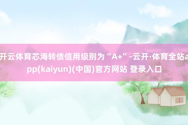 开云体育芯海转债信用级别为“A+”-云开·体育全站app(kaiyun)(中国)官方网站 登录入口