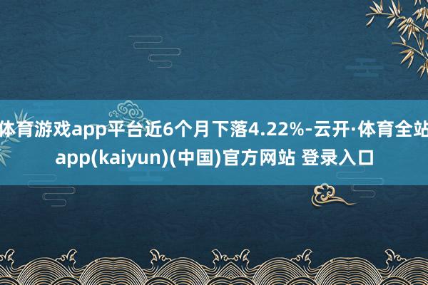 体育游戏app平台近6个月下落4.22%-云开·体育全站app(kaiyun)(中国)官方网站 登录入口