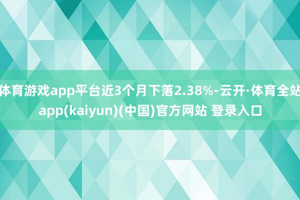 体育游戏app平台近3个月下落2.38%-云开·体育全站app(kaiyun)(中国)官方网站 登录入口